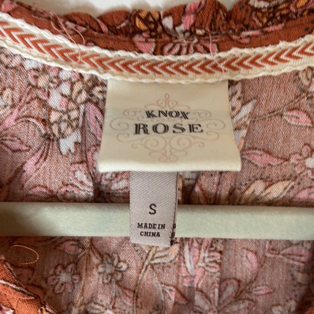 Knox Rose Midi Sundress Women's Sz Small Boho Cottagecore Bohemian - Picture 4 of 11
